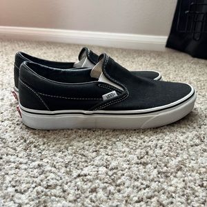 Black slip on Vans